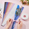 210Pcs 7 Colors Plastic Flower Bouquets Wrapping Packaging AJEW-CP0005-28-3