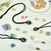 6Pcs 2 Colors Adjustable Braided Waxed Cord Macrame Pouch Necklace Making FIND-SC0023-88-4