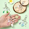Glass & Resin & Alloy Pendant Decorations HJEW-YW00408-01-5