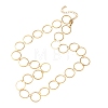 304 Stainless Steel 14MM Ring Link Chain Necklaces NJEW-P343-01D-G-4