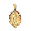 Virgin Mary Theme 304 Stainless Steel Pendants STAS-F336-05C-G-1