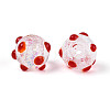 Handmade Foil Lampwork Beads Strands FOIL-T008-02F-3
