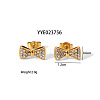 Elegant 304 Stainless Steel Bowknot Stud Earrings HU4691-4