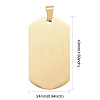 PVD Vacuum Plating 304 Stainless Steel Big Pendants LS-STAS-I140-19E-G-3