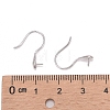 Rhodium Plated Sterling Silver Earring Hooks X-STER-E041-14P-4