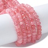 Dyed Natural Malaysia Jade Rondelle Beads Strands X-G-E316-2x4mm-66-1