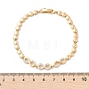 Brass Micro Pave Cubic Zirconia Chain Bracelets KK-R217-46G-5