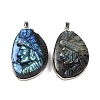 Natural Labradorite Carved Chief Pendants G-B085-08P-1