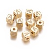 Brass Micro Pave Cubic Zirconia Beads KK-K238-16G-A-1