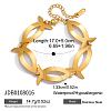 304 Stainless Steel Fish Link Chain Bracelets for Women WG9CAA9-03-1