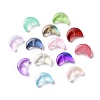 Transparent Spray Painted Glass Beads X-GLAA-I050-04-1