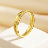 Arrow Pattern Stainless Steel Finger Ring for Women HA9923-3-2