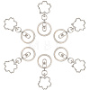 18Pcs Alloy Keychain Clasps KEYC-SC0001-72P-6