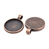 Tibetan Style Alloy Pendant Cabochon Settings LS-TIBE-R295-055R-FF-2