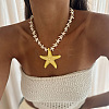 Summer Beach Resin Starfish Pendant Necklaces for Women WG31E81-01-2