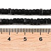 Natural Black Onyx Beads Strands G-G345-C37-2x4mm-5