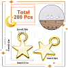 200Pcs Alloy Charms FIND-SC0023-74G-2