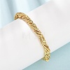 Brass Twisted Rope Open Cuff Bangles KK-CBA3297-11G-3