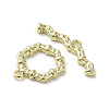 Brass Toggle Clasps KK-C048-01G-3