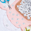 400Pcs 10 Styles Polyester Size Labels for Clothing DIY-CY0003-95-6