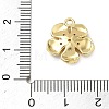 Brass Micro Pave Clear Cubic Zirconia Pendants KK-CBA74BF-05G-02C-3