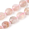 Natural Cherry Blossom Agate Beads Strands G-B094-A02-01-2