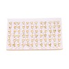 Brass Natural Pearl Dangle Stud Earrings PEAR-N017-07J-4