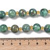 Electroplated Natural Druzy Geode Crystal Beads Strands G-G459-02N-4