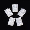 Natural White Shell Pendants SSHEL-D083-29A-1