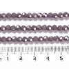 Electroplate Opaque Glass Beads Strands LS-EGLA-A035-P4mm-A11-4