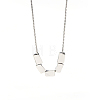 925 Sterling Silver Twist Triangle Pendant Women's Necklaces RF0032-5