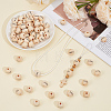 40Pcs 4 Styles Schima Wood European Beads WOOD-PA0001-44-4