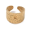 Hammered 304 Stainless Steel Loop Ring Base STAS-G375-01G-2
