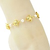 Ocean 304 Stainless Steel Sea Animals Link Chain Anklets for Women AJEW-AN00823-01-2