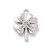 Brass Micro Pave Clear Cubic Zirconia Pendants LS-ZIRC-I067-01A-1