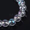 Electroplate Glass Beads Strands EGLA-Q062-10mm-A09-2