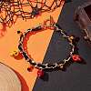 Halloween Aluminium Twisted Curb Chains Bracelets BJEW-TA00468-2