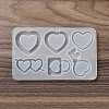 Heart Shape Quicksand DIY Silicone Mold DIY-K073-10A-3