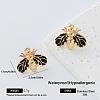 304 Stainless Steel Enamel Stud Earrings for Women RM0319-1-1