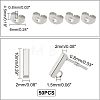 304 Stainless Steel Stud Earring Findings STAS-UN0019-62P-5