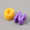Acrylic European Beads OACR-WH0051-013-2