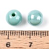Electroplate Round Glass Beads Strands EGLA-T029-07E-3