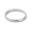Non-Tarnish 2mm Polished Plain Dome Finger Ring for Girl Women RJEW-C012-05G-P-2