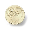 Give You My Heart Wax Seal Brass Stamp Heads AJEW-M038-01L-G-2