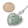 Heart Natural Green Aventurine Ceiling Fan Pull Chain Extenders FIND-JF00118-03-2