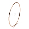 Ion Plating(IP) 304 Stainless Steel Simple Plain Bangle for Women BJEW-F461-01A-RG-2