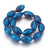 Electroplated Non-magnetic Synthetic Hematite Beads Strands G-P392-M01-1