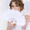 Plastic & Feather Folding Fan AJEW-WH20130-171A-7