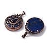 Dyed Natural Lapis Lazuli Pendants G-A241-02R-16-2