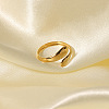 Simple and Elegant 304 Stainless Steel Snake Cuff Rings IR8532-5